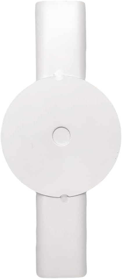 Self Adhesive Wall Vase Metal Tube Decoration Holder Used to Display Dried Flower, Faux Flowers, Fake Flowers, Also Suitable for Cemetery Memorial Decoration (1 Pcs White)