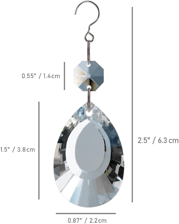 12pcs Crystal Suncatchers, Hanging Crystals Chandelier Prisms for Windows, Rainbow Maker Home Decoration