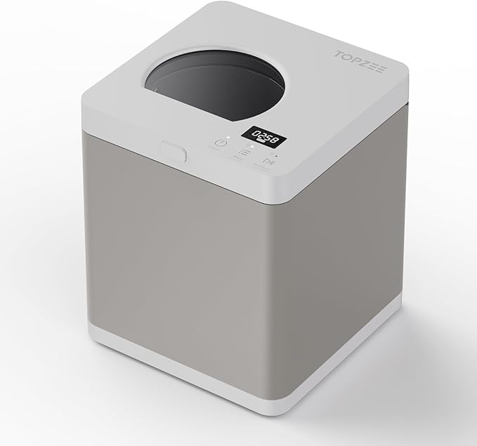 Kitchen Composter-3L Electric Composter for Kitchen Countertop, Compost Bin Outdoor/Indoor Odorless, 4H Fast Compsting, Beige