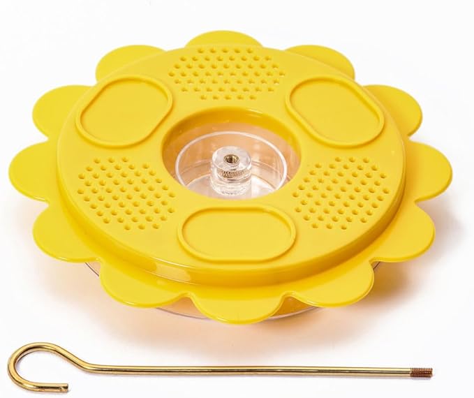 Birds Choice Flutterby Butterfly Feeder – Outdoor Feeder with 12 oz. Nectar Capacity and Fruit Trays, Includes Brass Hanging Rod