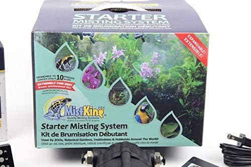 MistKing β Starter Misting System, 4th Gen | Used by Zoos, Botanical Gardens, Institutions & Hobbyists | Expandable to 10 Nozzles | Extremely Fine Mist | 50 Micron Droplets | MKSMS4-125-50