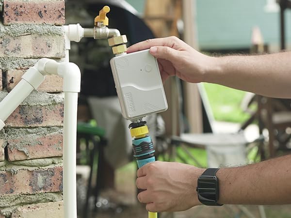 ECOWITT Smart Watering Timer Kit GW1208, Includes WFC01 Sprinkler Timer and GW1200 IoT Gateway, 915 MHz