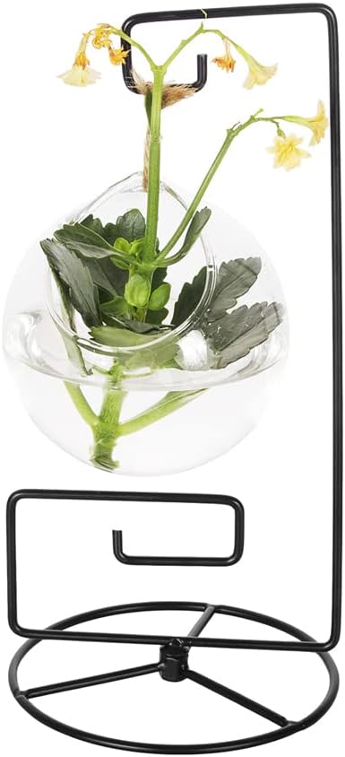 Ornament Display Stand Air Plant Stand Iron Hanging Stand Flower Pot Stand Rack Holder for Hanging Glass Globe Witch Ball Terrarium Home Wedding and Christmas Ornament
