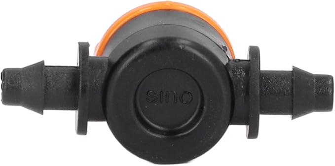 TOPINCN 100pcs Barbed Ball Valve, Drip Irrigation Universal Barbed Valve Mini Pipe Water Valve Through Type Valve Misting Tube Valve for Garden Seeding Cultivation Irrigation