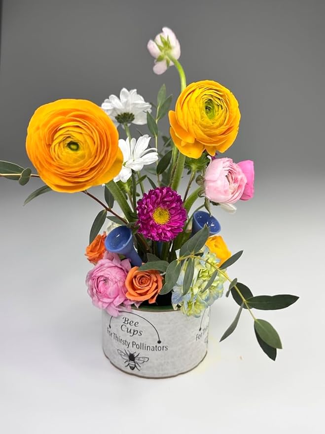 3 Pack, Bee Watering Station, Butterfly Feeder, Bee Feeder, Garden Decor, Bee Decor, Outdoor Garden Decor, Plastic Free, Handmade from Porcelain (3, Blue)