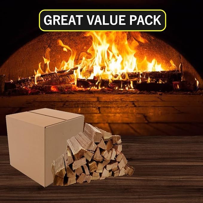Kiln Dried Mini Pizza Oven Cooking Logs~ 6 Inch Wood Logs for Grills and Smokers, Solo Stove Mesa XL Hickory~ 12 lbs, (790 Cubic Inches)