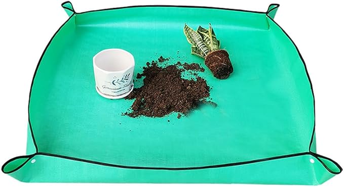 Premium 8-Piece Garden Tools Set – Heavy Duty Carbon Steel with Rust-Proof Coating, Ergonomic Handles, SK-5 Pruning Shears, Waterproof Repotting Mat & Storage Tote Bag – Ideal Gift for Gardeners