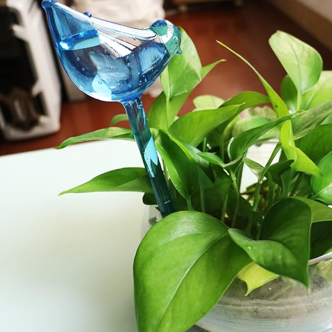 MOONSOUND Plant Self-Watering Bulbs, 10pcs Self Watering Planter Insert, Flower Automatic Watering Drip Irrigation Device, Indoor Outdoor Garden Self Waterer for Plant