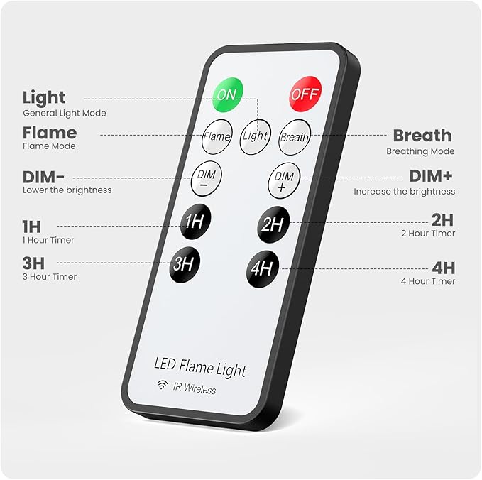 【Upgraded】 LED Flame Lights with Remote & Timer, 4-Mode Rechargeable Battery Operated Flameless Candles, Waterproof Pillar Flickering Lanterns for Room Patio Wedding Halloween Home Decor, Blue