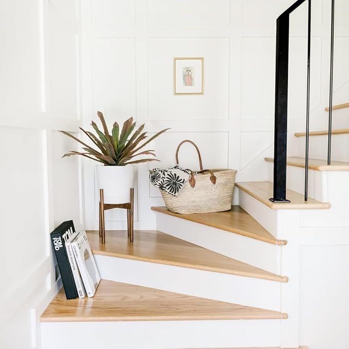 Briful Faux Plants Indoor 13 Inch Fake Potted Agave Plant Faux Tropical Plants for Home Office Porch Desktop Room Kitchen Decor Indoor Outdoor (Red)