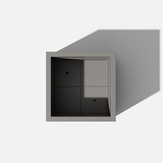 Veradek Block Series Cube Plastic Planter - Large Square Planter for Indoor or Outdoor Patio/Garden | Durable All-Weather Use with Drainage Holes | Modern Décor for Tall Plants, Trees, Flowers