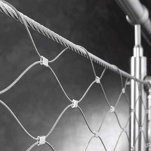 1/8 Inch 200 FT 316 Stainless Steel Wire Cable, 7x7 Inch Aircraft Cable, Wire Rope 100 PCS Strand Construction Braided with Crimping Sleeves, 660lbs/300kg Breaking Strength