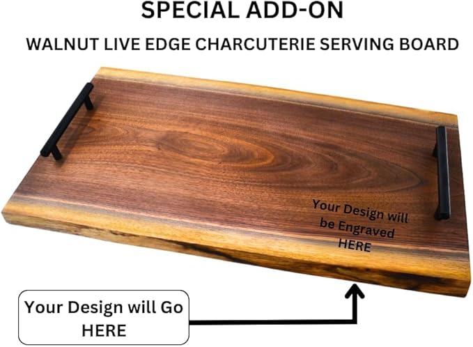 Personalized Cabin Sign Engraved Live Edge Walnut with Bark Custom Wood Family Name Address or Established Date Outdoor Inside Wall Handmade Unique Rustic Décor Gift (Cabin Lakehouse or Any Text Sign)