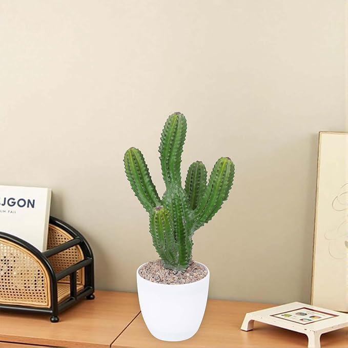 Artificial Cactus 14inch Faux Cacti Fake Succulent Plants for Indoor Outdoor Home Office Garden Decor