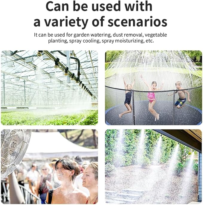 FS-TFC Calcium Inhibitor Filter, Removable and Replaceable Anti-Scale Inline Water Filter Misting System Protector for Mist Nozzle,2PACK