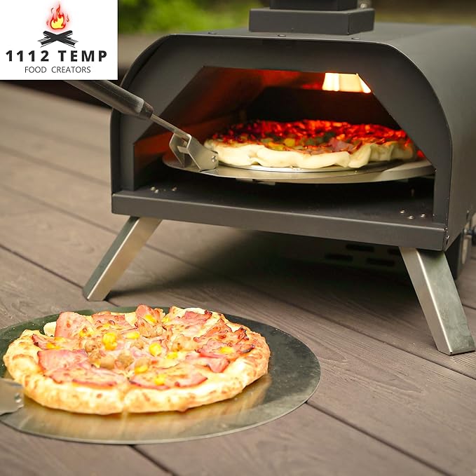 1112 Temp 11-inch Pizza Oven Rotating Pizza Stone 360 ℃ Outdoor Pizza Oven Wood Pizza Oven Outdoor Ovens For The Backyard