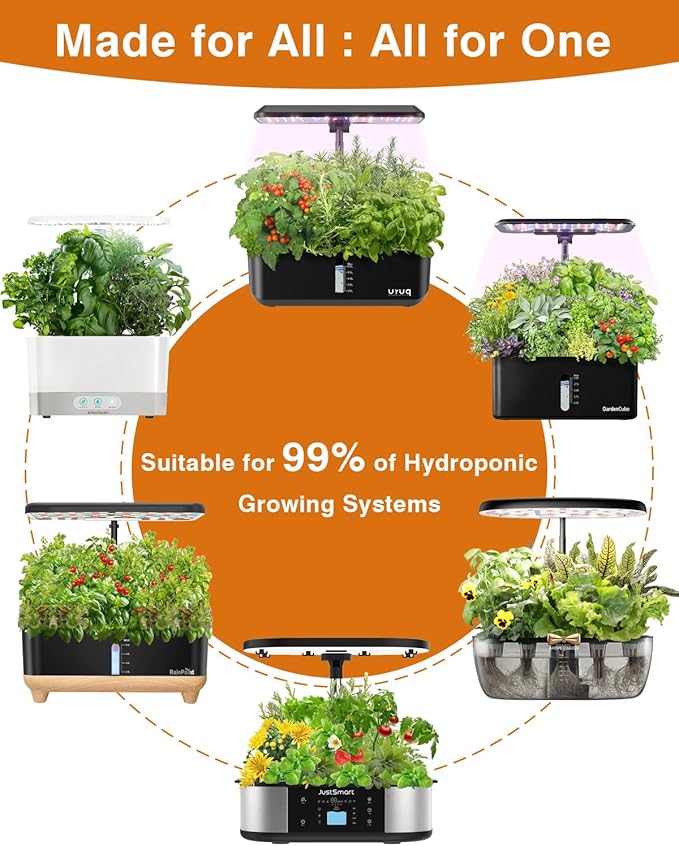 Red Strawberry and Pineberry Seed Pod Kit for AeroGarden, iDoo, Ahopegarden, MUFGA with Red Strawberry, Pineberry, Radish, Red Cherry/Golden Cherry Tomato - Compatible with All Hydroponics (7-Pod)