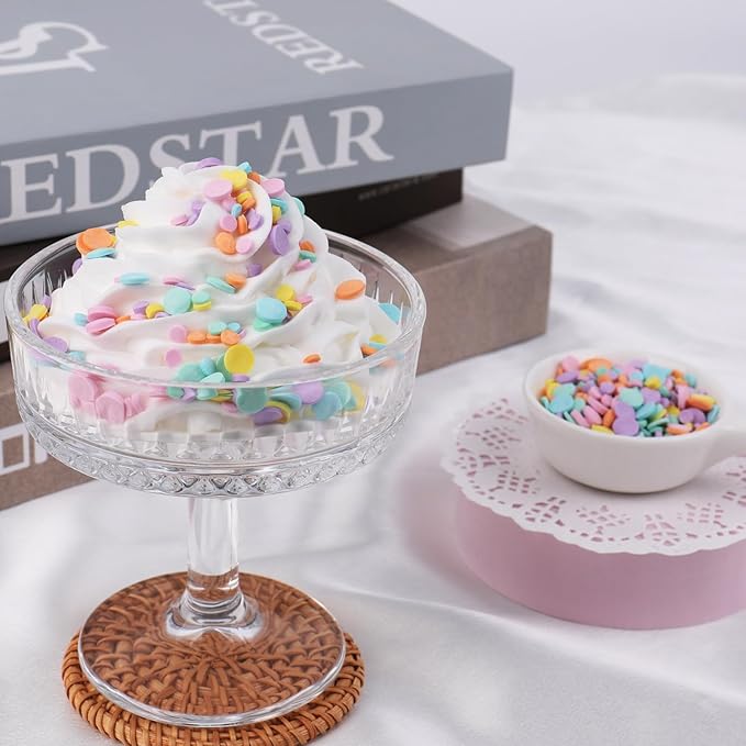 Pastel Confetti Sprinkle for Cake Decorating, Mix Rainbow Flat Round Sugar, Ideal for Cookie, Macaron, Cupcake, Ice Cream Topper