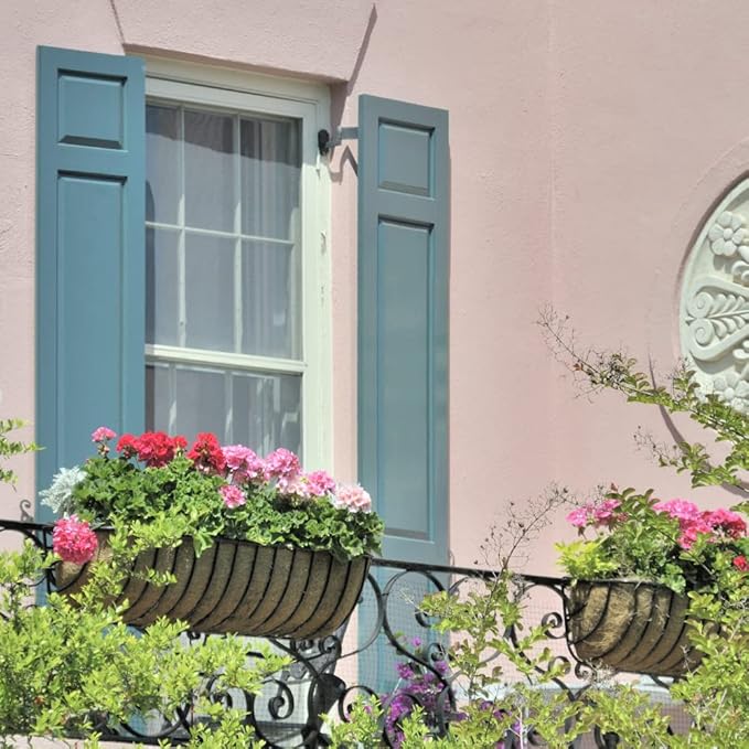 2 Pack Trough Coco Liner Fiber Replacement for Planters, 24/30/36/48 inch Half Moon Coconut Coir Planter for Window Box/Hanging Garden Vegetables Pot, Fence Flower Baskets