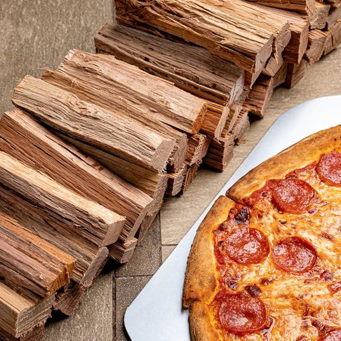 Cutting Edge Firewood 6 Inch Mini Pizza Oven Wood - Ultra Kiln Dried Premium Oak Cooking Wood for Portable Pizza Ovens - Miniature Logs - 50 Pound Box