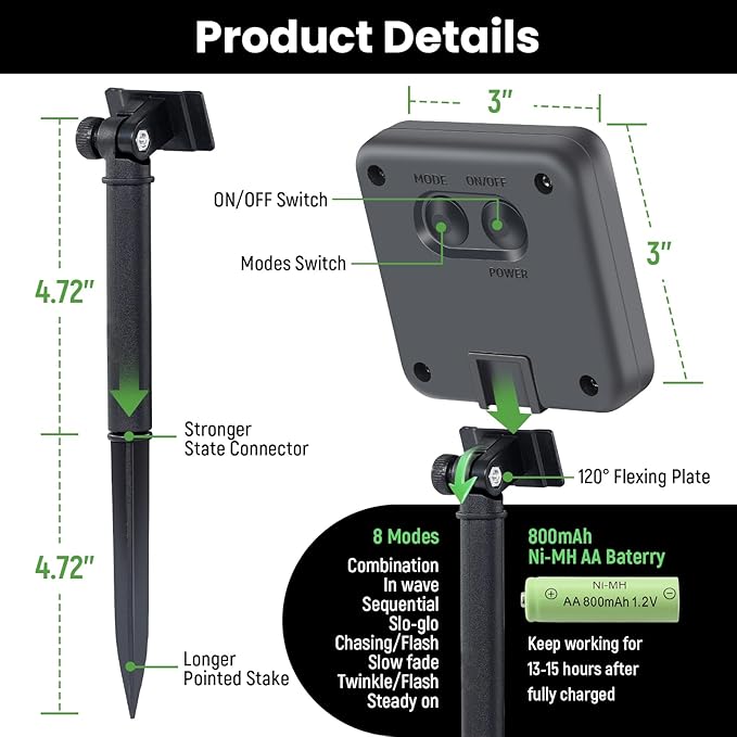 Solar String Lights Outdoor, 2 Pack 240 Led Solar Fairy Lights for Outside Waterproof 170ft Cool White Solar Lights 8 Lighting Mode Solar String Lights for Outside,Garden,Courtyards,Trees