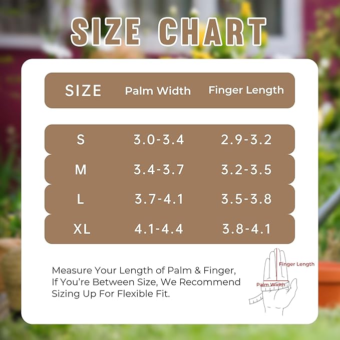 HANDLANDY Long Gardening Gloves for Men & Women, Cowhide Leather Rose Pruning Gloves, Breathable Thorn Proof Gauntlet Glove (Brown-Cowhide, XL)