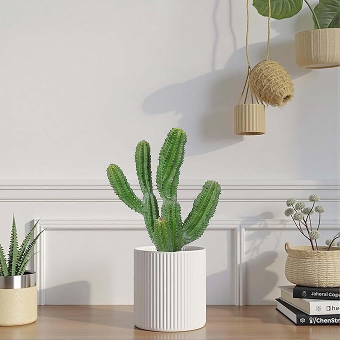 Artificial Cactus 15inch Faux Cactus Fake Succulent Plants for Indoor Outdoor Home Office Garden Decor