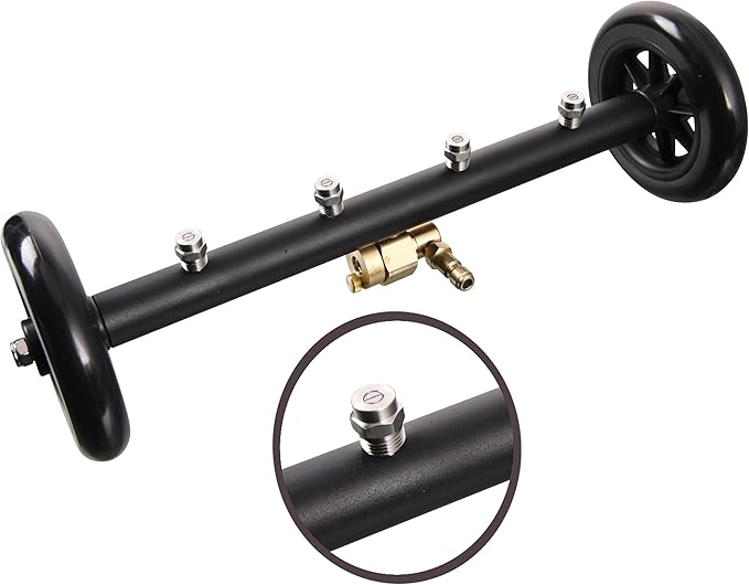 Tool Daily Pressure Washer Nozzle Tips, Replacement for Surface Cleaner, Water Broom and Undercarriage Cleaner, 4000 PSI, 1/4 Inch Male NPT, 25 Degree Silver