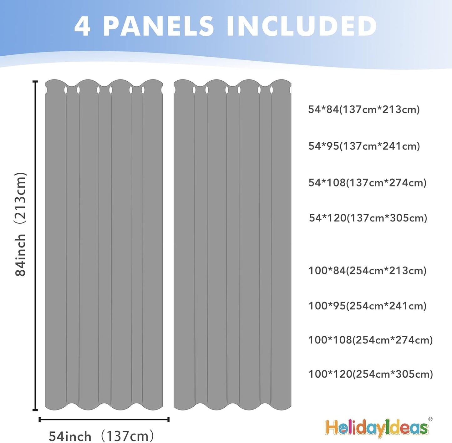 HolidayIdeas Beige Outdoor Sheer Curtains for Patio Waterproof, 4 Panels - 54 x 84 Inch - Light Filtering Voile Outside Curtains Grommet Drapes for Front Porch, Gazebo, Pergola, Backyard