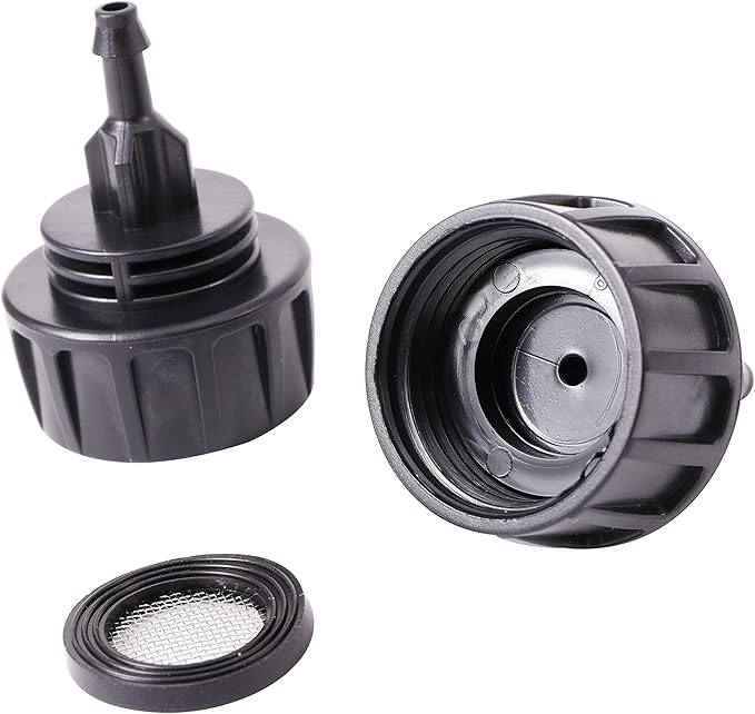 Inner 3/4 inch to Single 1/4 Pipe Joint with Four Black Strainer 6-Point Washers,Garden Irrigation System Used in Gardens,Lawns