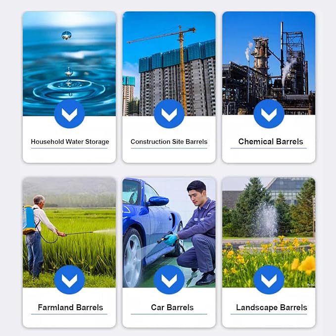 Water Container 50L 80L 110L 200L Heavy Duty Water Bucket Water Carrier, Portable Plastic Water Tank Water Storage for Camping Caravans Hiking Travel BBQ Travel Outdoor(Size:50L)