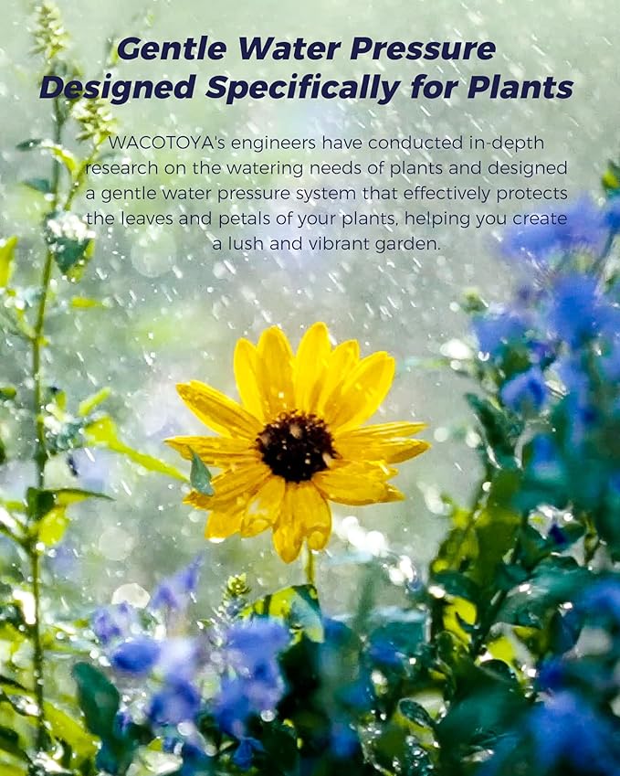 Retractable Garden Hose Reel 5/8 in x 100 ft Professional Metal Bracket & 9-Pattern Metal Nozzle UV Resistant Brass Fitting Heavy Duty Wall Mount Any Length Lock Slow Retraction 180° Swivel