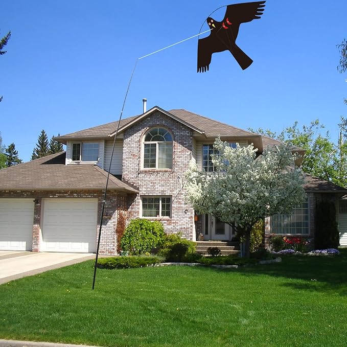 Bird Hawk Flying Kite Without Pole for Crops Farm Protector Bird Scarer Flying Kites - Style C Kite Without Pole