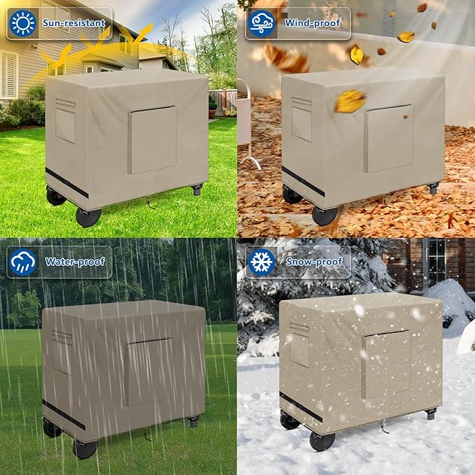 SIRUITON Outdoor Bar Cart Cover for 60 Inch Portable Outdoor Table, Heavy Duty 600D Oxford Fabric Outdoor Waterproof BBQ/Worktable Metal Movable Table Cover