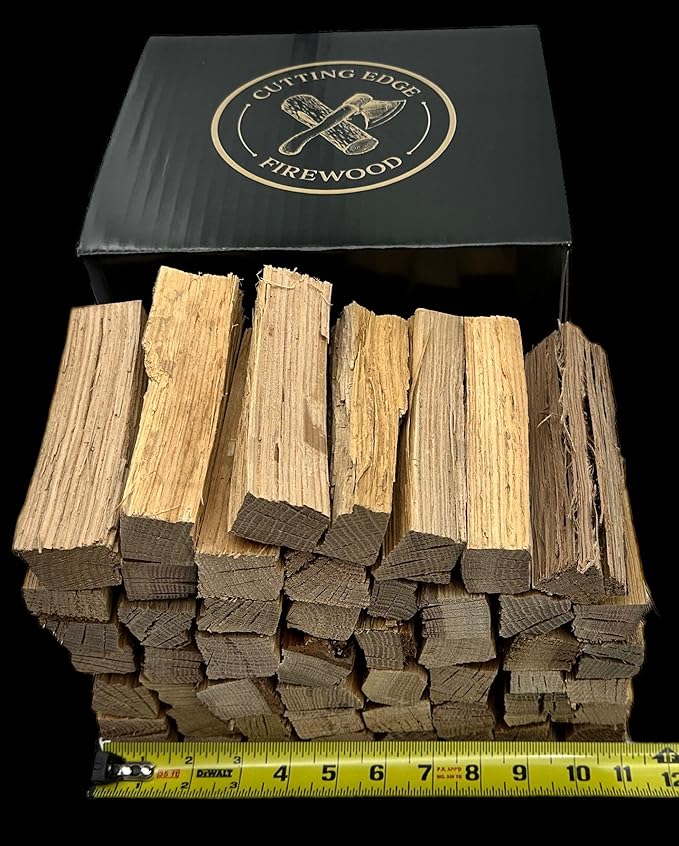 Cutting Edge Firewood 6 Inch Mini Pizza Oven Wood - Ultra Kiln Dried Premium Oak Cooking Wood for Portable Pizza Ovens - Miniature Logs - 12 Pound