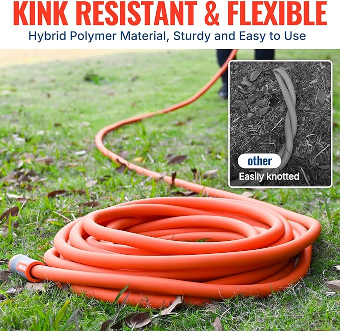 YAMATIC Heavy Duty Garden Hose 5/8 in x 20 ft with Swivel Fitting, Super Flexible Water Hose, All-weather, Lightweight, Burst 600 PSI