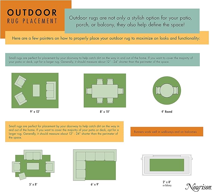 Nourison Home Aloha 6' x 9' Multicolor Fabric Contemporary Area Rug (6' x 9')