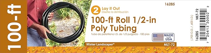Mister Landscaper 100-ft Roll 1/2-in Poly Tubing