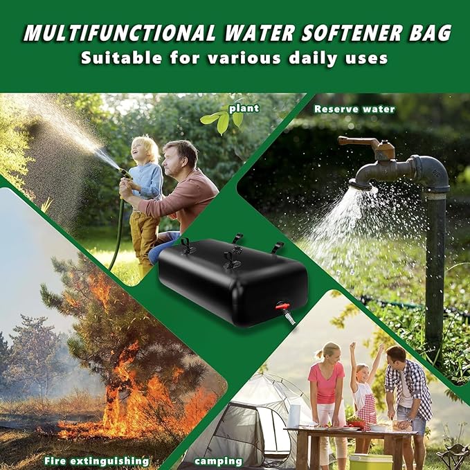760 L/200 gal Water Bladder Storage Containers, Foldable Portable Water Tank Large Capacity Soft Water Bag, Drought Resistance, Fire Prevention, Emergency Water