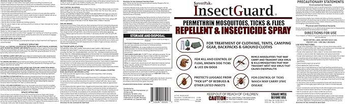 $averPak InsectGuard Permethrin Mosquitoes, Ticks and Flies Repellent & Insecticide Spray Gallon (128oz)