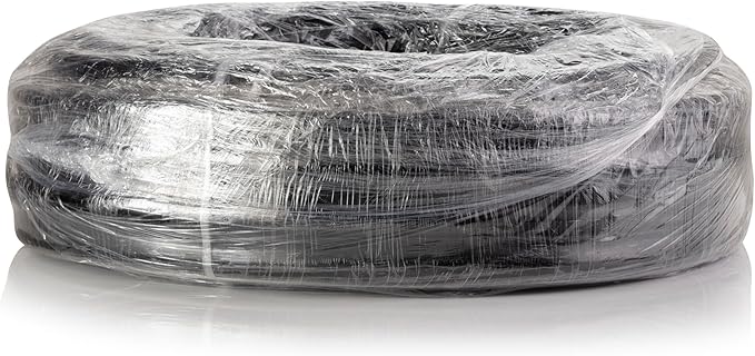 Alpine Corporation 100 Ft. PVC Tubing with 1" Inside Diameter for Ponds and Fountains, Black