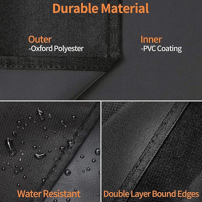 ZBXFCSH Heavy Duty 600D Polyester Cover Compatible with Ooni Koda 12 Gas Pizza Oven Portable Gas Pizza Oven Cover Indoor Outdoor Waterproof