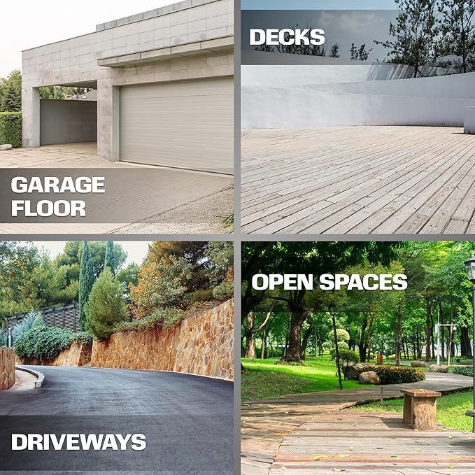 EDOU Direct 20 Inch Pressure Washer Surface Cleaner - Dual Handle Concrete Cleaner, Wheels - Driveway Pressure Washer Attachment, 4,500 PSI Max - Includes Quick Connector Kit - Silver