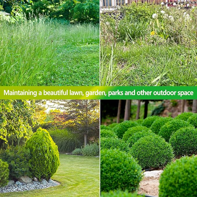 Hedge Trimmer Cordless 2 in 1 Handheld Grass Shears Mini Shrubbery Grass Cutter Electric Brush with Battery and Charger (Mordern)