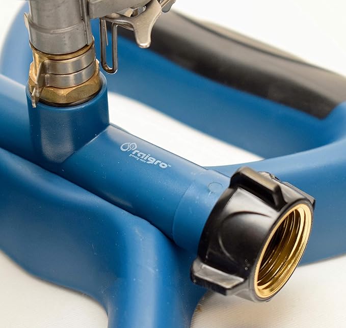 Lawn Sprinkler with Metal Head - 360 Degree Pulsating Garden Water Sprinkler for Lawn - Waters up to 85 feet in Diameter, Adjustable Spraying Area and Distance