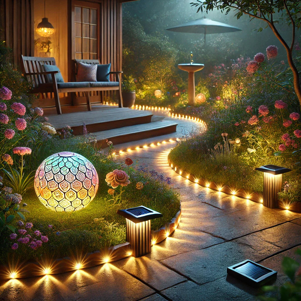 Mosaic Glow, Moonlit Paths: A Solar Garden Lighting Playbook | Floral Bloom