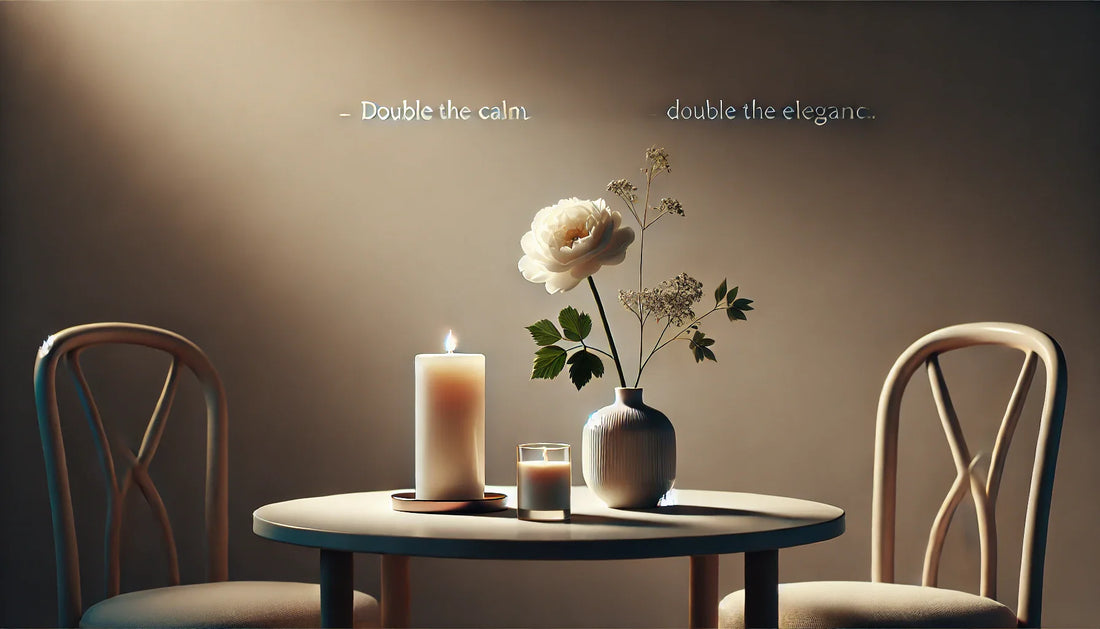 The Bloom & Candle Pair — Double the Calm, Double the Elegance