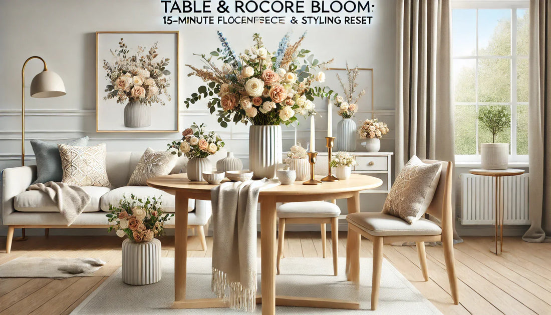Table & Room Décor Bloom: 15-Minute Floral Centerpiece & Styling Reset