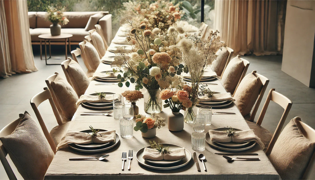Floral Table Styling — Creating Atmosphere Through Simple Centerpieces