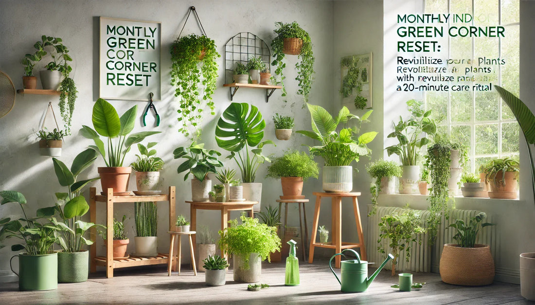 Monthly Indoor Green Corner Reset: Revitalize Plants & Air with a 20-Minute Care Ritual